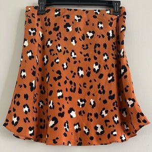 GB lined leopard skirt